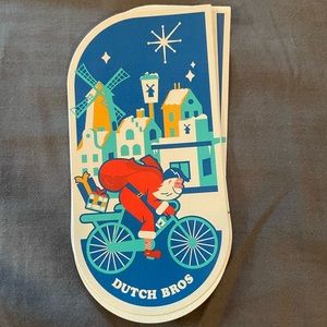 SANTA DUTCH BROS STICKER